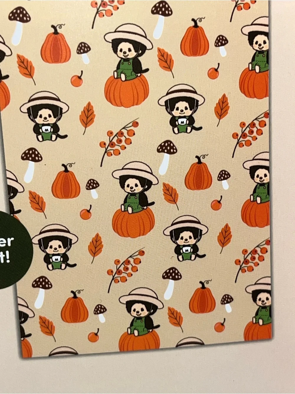 Monchhichi Kids Plush Fall Throw Blanket – Cream & Orange NEW NWT